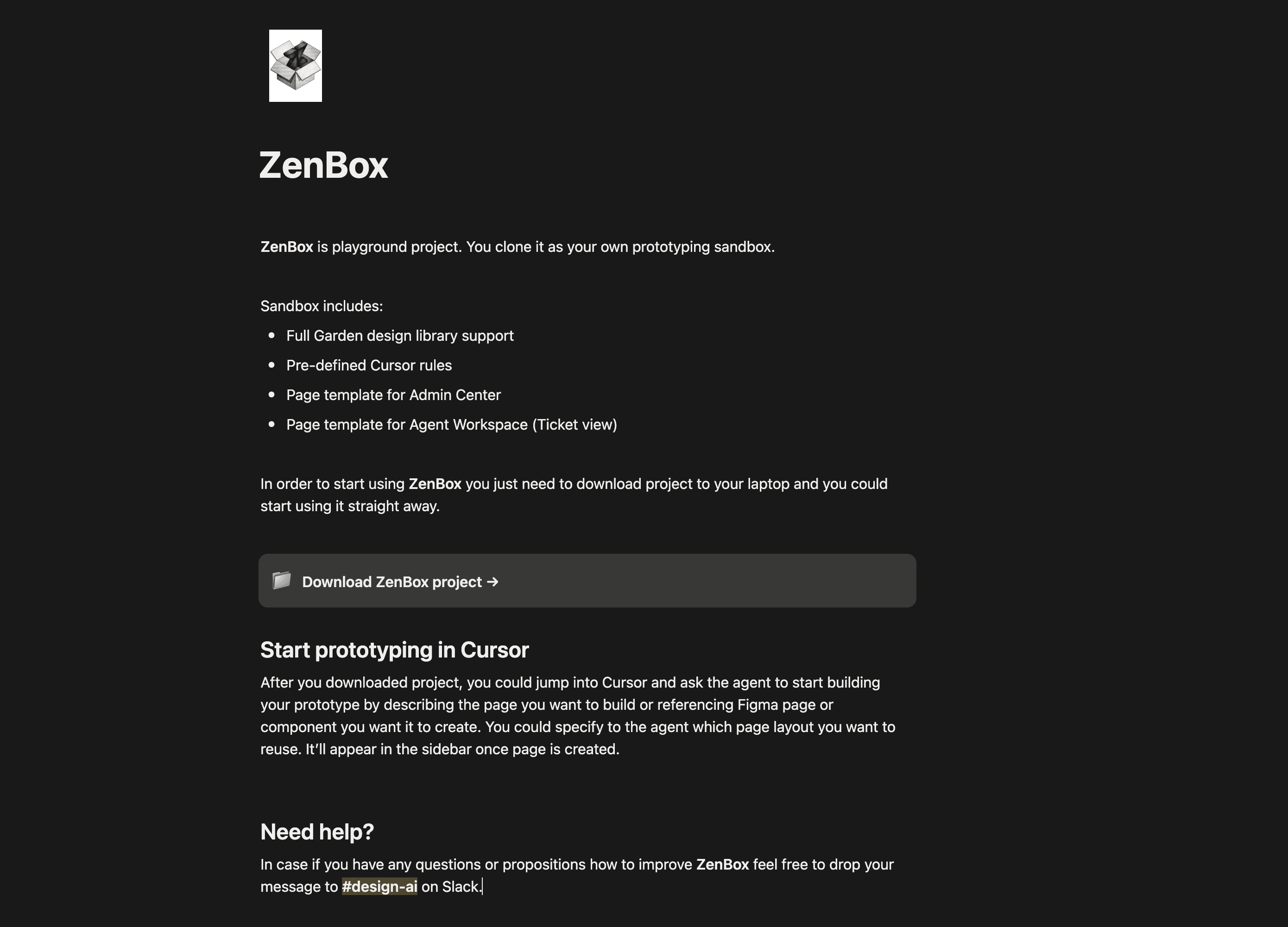 Sandbox project for Product Designers